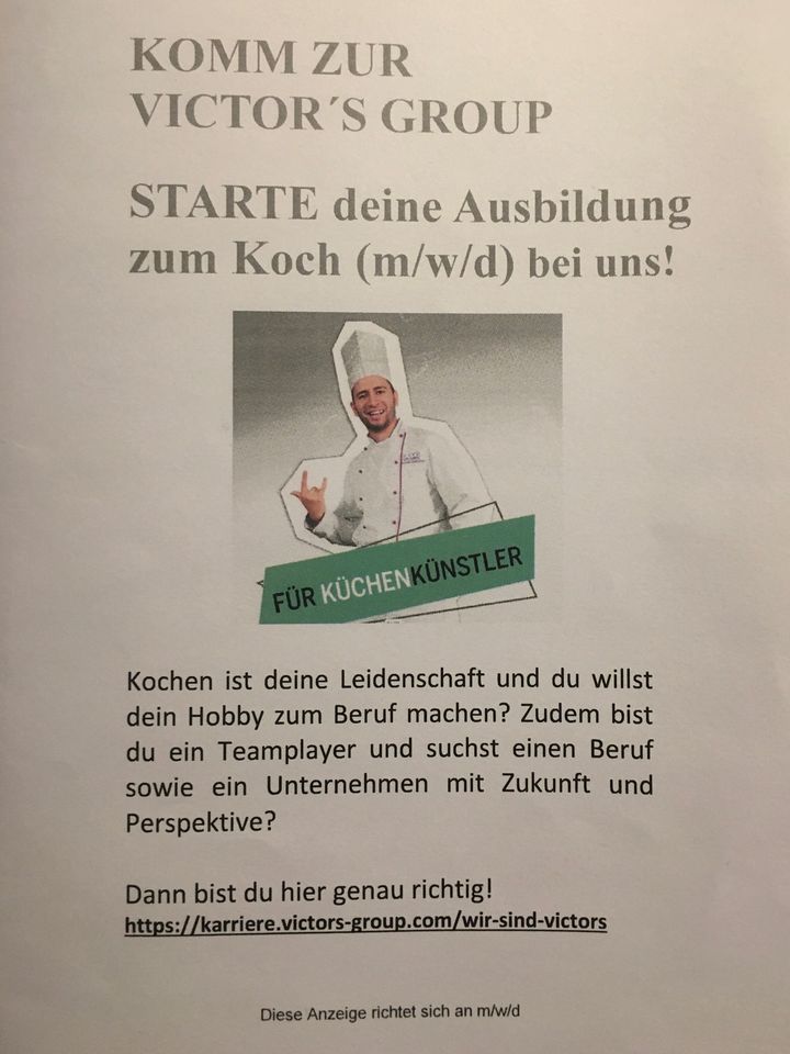 Ausbildung zum Koch  (m/w/d) in Göttingen