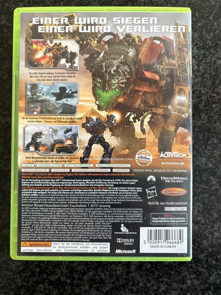 Transformers für XBOX 360 in Moosburg