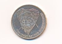 10 DM Münze - Arthur Schopenhauer 1988 Saarland - St. Wendel Vorschau