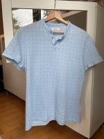 Reserved Herren T-Shirt Shirt hellblau mit Polo Knopfleiste Wuppertal - Heckinghausen Vorschau