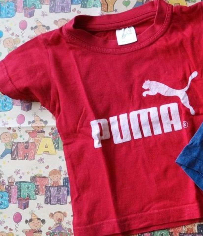 2 T-Shirts, Gr. 92, "Puma", "Tommy Hilfiger" in Limbach-Oberfrohna