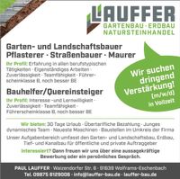 Garten und Landschaftsbauer / Maurer / Pflasterer /Quereinsteiger Bayern - Wolframs-Eschenbach Vorschau