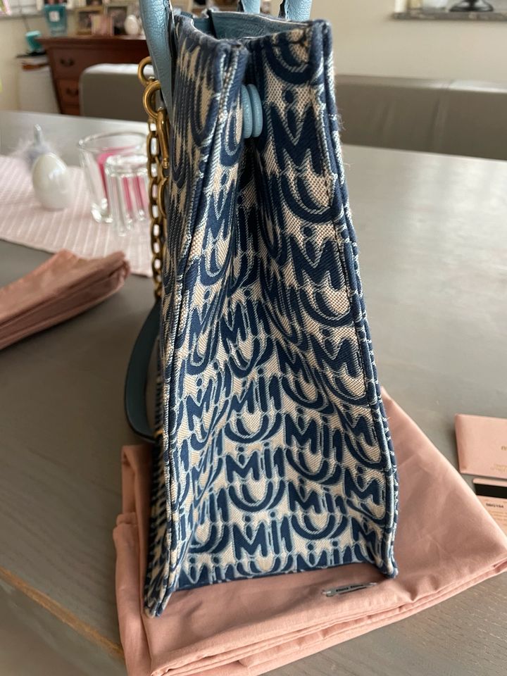 Miu Miu by PRADA Shopper Bag  blau /beige in Elsdorf