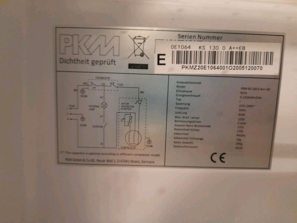 Einbaukühlschrank PKM in Leipzig
