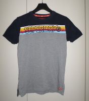 Superdry T-Shirt grau-blau mit 3d-Schriftzug Gr. S Hessen - Hünstetten Vorschau