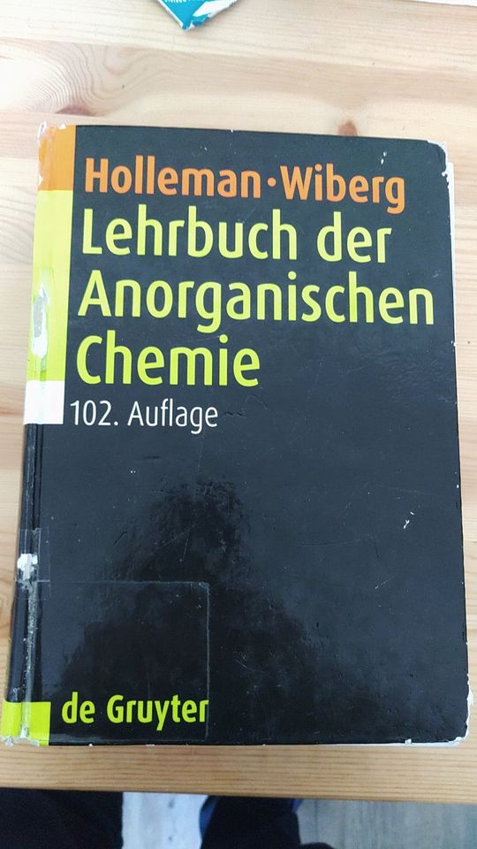 Chemie Bücher abzugeben Holleman Wiberg - Anorganische Chemie in Kiel