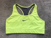 Nike DRI-Fit Sport BH in Neon Gelb Berlin - Zehlendorf Vorschau