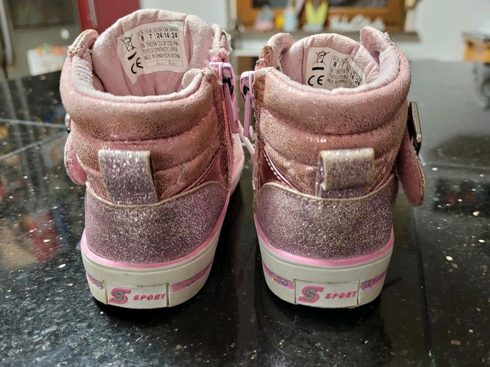 Skechers Turnschuhe "Glimmer Stars" Gr. 24 Rosa Glitzer Glitter in Merchweiler