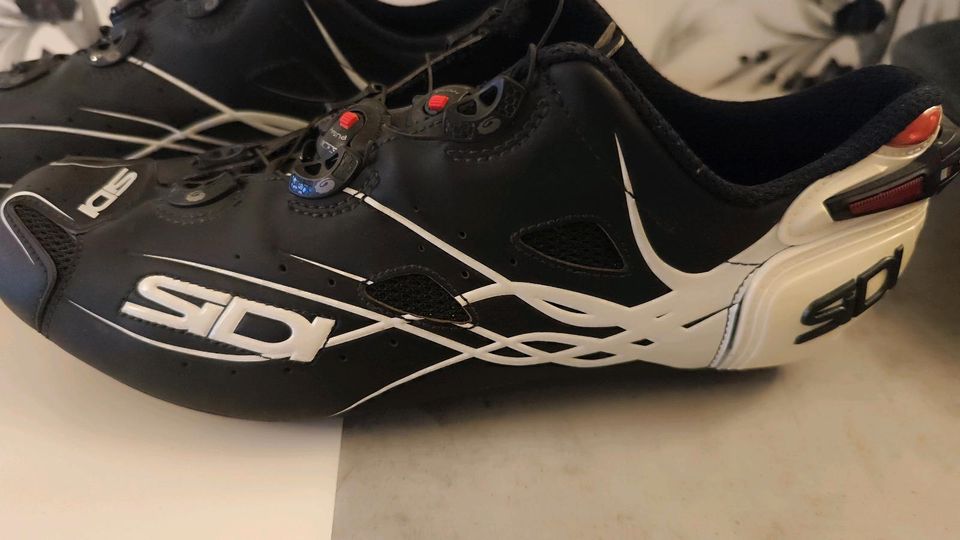 Sidi Shot Rennradschuhe Gr. 46 11.5 schwarz Rennrad SPD-SL Carbon in Heldrungen