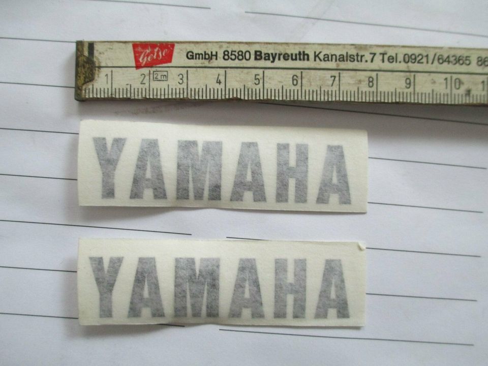 2 Aufkleber YAMAHA - ca 7 cm - Farbe schwarz in Bindlach