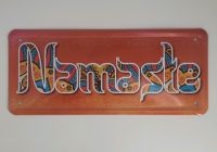 Blechschild ca. 28 x 12 cm Yoga - Namaste -neu- Rheinland-Pfalz - Gau-Algesheim Vorschau