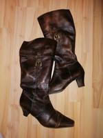 Braune Leder Stiefel Größe 41 Bayern - Sonnefeld Vorschau
