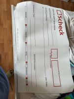 XXL Spendenscheck 98x57cm groß Rot Rheinland-Pfalz - Neuwied Vorschau