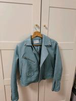 Bershka Lederjacke blau Stuttgart - Zuffenhausen Vorschau