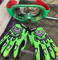 Leopard Kids Set Motocross Brille und Handschuhe Nordrhein-Westfalen - Erkelenz Vorschau