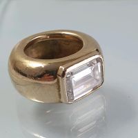 Zirkonia Designer Ring ( 925 Silber vergoldet ) Größe 17,5 Nordrhein-Westfalen - Recklinghausen Vorschau