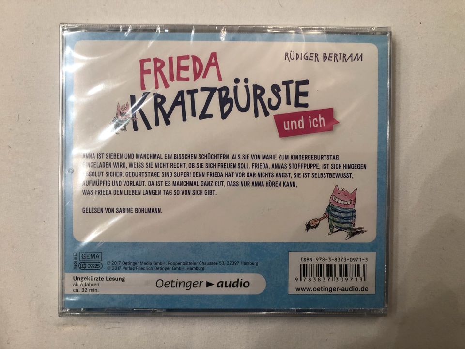 Hörspiel-CD - FRIEDA KRATZBÜRSTE und ich - RÜDIGER BERTRAM in Buchloe