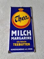 Altes Emailschild Thea Milch Margarine Wien Niedersachsen - Uplengen Vorschau