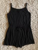 Jumpsuit kurz schwarz mit Kordelzug aus Viskose von H&M Bayern - Geiselhöring Vorschau