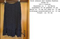 Rock aus Viskose schwarz mit weißen Punkten Schleswig-Holstein - Rehhorst Vorschau