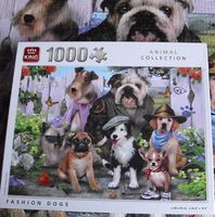 KING Puzzle - Animal Collection - Fashion Dogs - 1000 Teile Niedersachsen - Wathlingen Vorschau