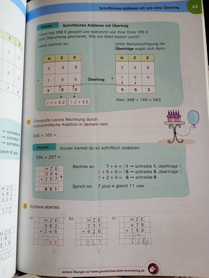 Mein großes Trainingsbuch Mathe 3. Klasse, Klett Verlag in Ansbach