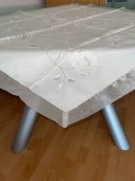 Organza Tischdecke Creme Gold Blumen Stickerei 85x85 cm Neuw Essen - Essen-Kettwig Vorschau