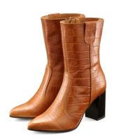 Stiefeletten Stiefel Echtleder Gr. 39 cognac braun Baden-Württemberg - Schelklingen Vorschau