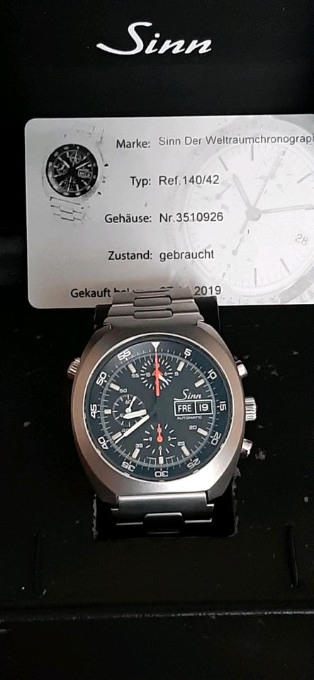 Sinn Weltraumchrono 140/142 in Holzkirchen