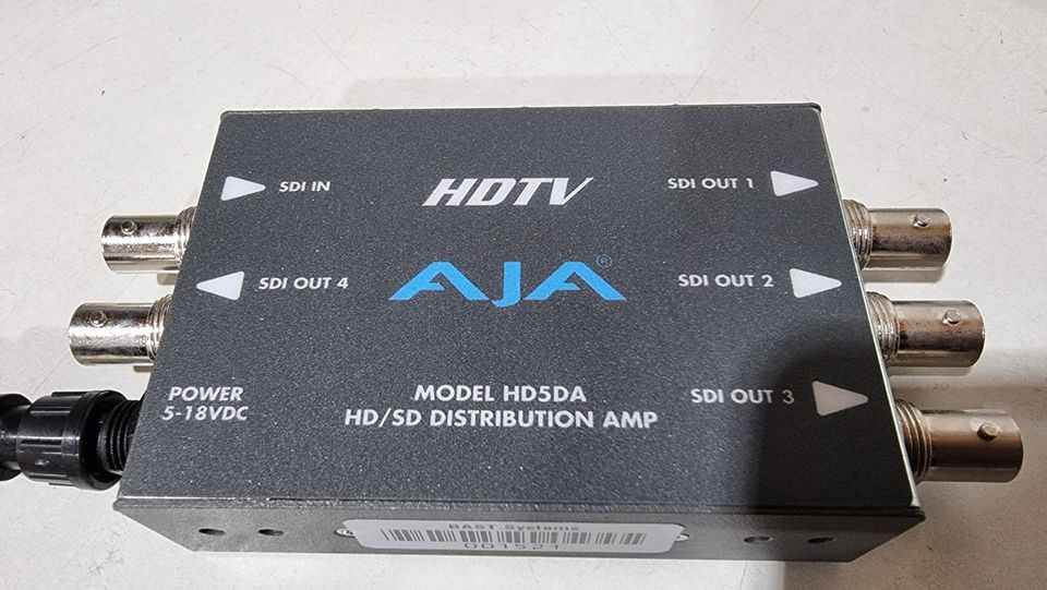 AJA HD5DA - HD-SDI Verteilverstärker, 1x SDI IN / 4x SDI OUT in Brombachtal