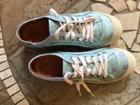 Schuhe, Sneaker Gr.41 von Deerberg, hellblau mit lila Punkten Sachsen - Neustadt Vorschau