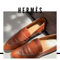 Hermes Loafers Moccasins Schuhe Braun Cognac Halbschuhe München - Altstadt-Lehel Vorschau