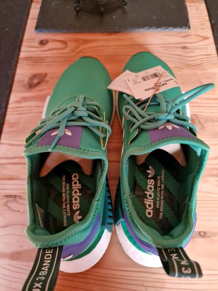 Adidas nmd green and purple online