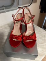 Divine Follie Italy Sandalen rot Strass 40 NEU mit Karton Nordrhein-Westfalen - Minden Vorschau