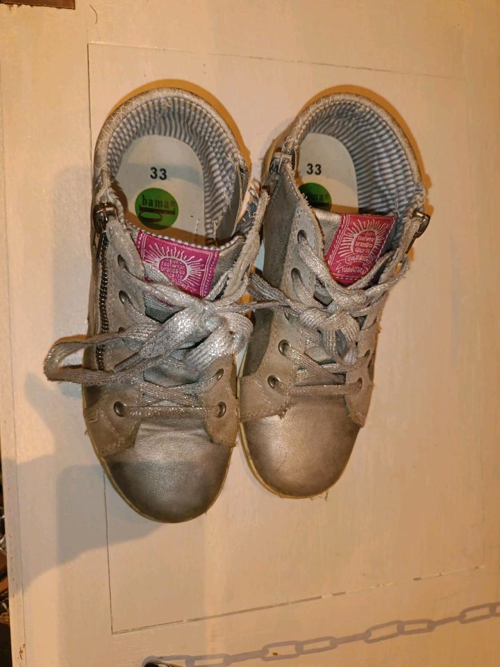 Lederschuhe Halbschuhe von bama in 33 grau silber Mädchen in Bielefeld