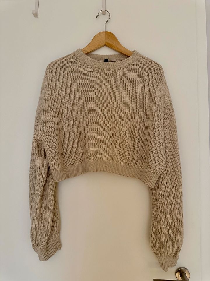 Cropped Pullover von H&M | Beiger Kurzpulli aus Strick in Hamburg
