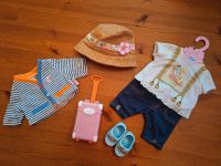 Baby Born "Travel-Set" Sommer-Outfit mit Sonnenhut Koffer Schuhe Hamburg Barmbek - Hamburg Barmbek-Süd  Vorschau