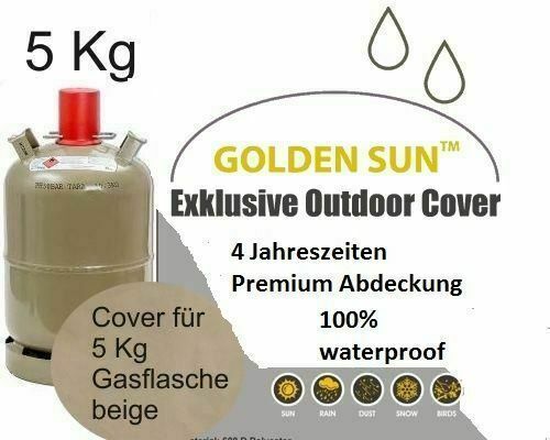 Abdeckung für 5kg Gasflasche BBQ Grill Gasgrill Cover Hülle beige in Weiden (Oberpfalz)