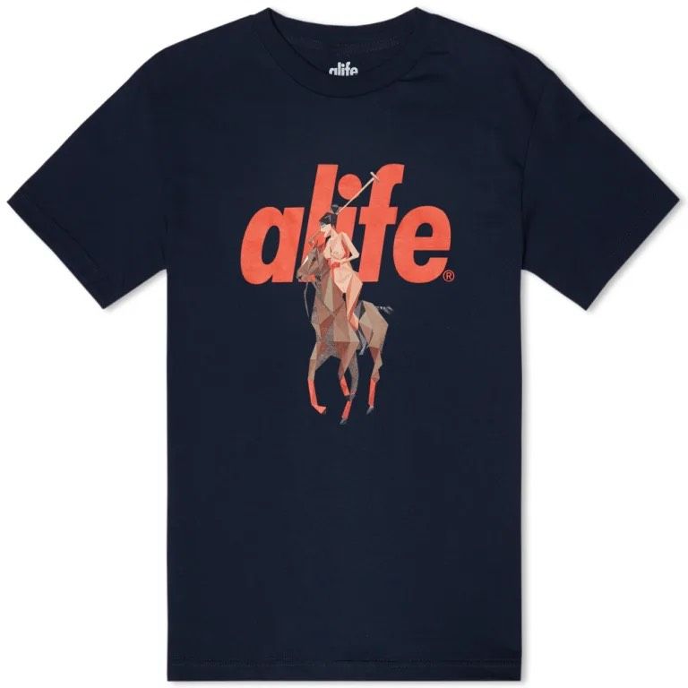 ALIFE Bareback Tee T-Shirt M AW2014 Neu NWT Sealed Blau in Dreieich