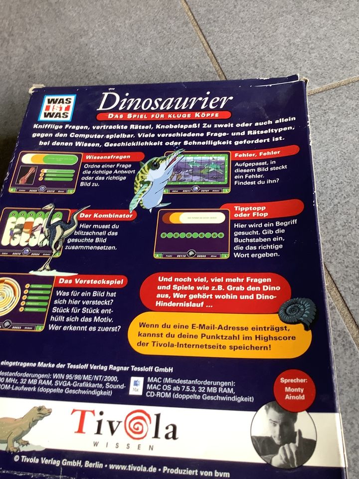 Dinosaurier Pc Spiel was ist was  vintage Dino Wissen Rätsel in Wetzlar