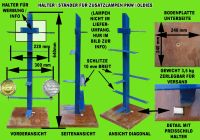 HALTER / VERKAUFS -  STÄNDER FÜR ZUSATZSCHEINWERFER Z. B.OLDTIMER Niedersachsen - Freden Vorschau