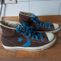 Converse All Star Leder-Chucks braun mit blauem Stern Gr. 39,5 Nordrhein-Westfalen - Hagen Vorschau