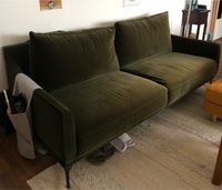 Großes grünes 3-Sitzer Sofa aus Samt Nordrhein-Westfalen - Bocholt Vorschau