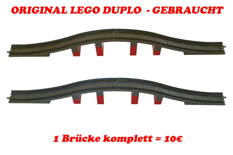 ⭕ Lego Duplo Eisenbahn Schienen Gebogene Gerade Weichen Brücke  ⭕ in Pforzheim