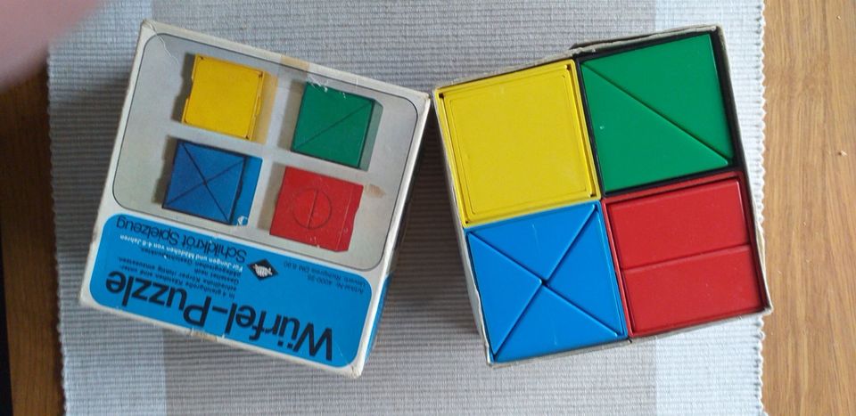 altes Würfel-Puzzle Schildkröt von 1970 - Spiel in OVP in Velbert