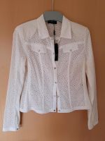 Apanage 38 Bluse Shirt Blazer Cardigan Jäckchen Jacke Weiß Sticke Bielefeld - Gadderbaum Vorschau