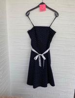 50er Jahre Kleid von Jessica gr 38 / M Blau Dots Saarland - Bexbach Vorschau