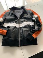 Leder Blouson schwarz gelb weiß Kr. München - Grasbrunn Vorschau