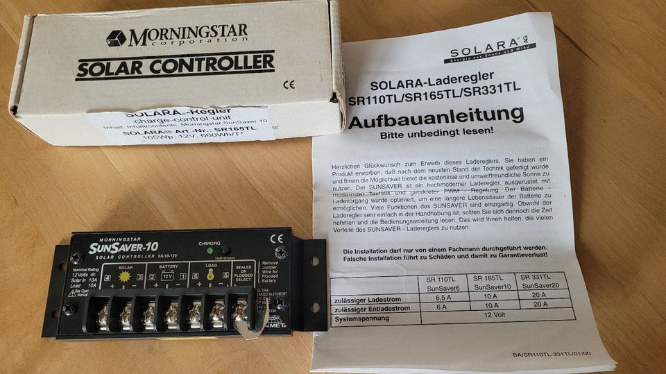 Solara Solarregler SR165TL / Morningstar SunSaver-10 in Landsberg (Lech)