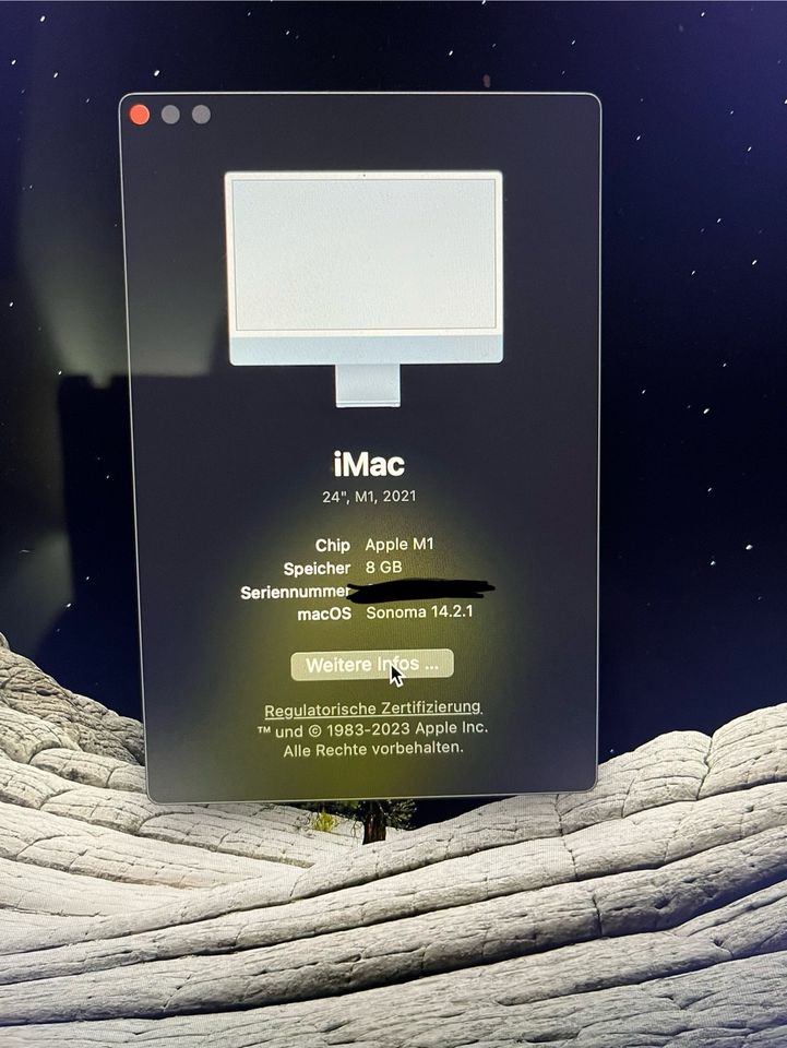 iMac - M1 (8 core CPU/GPU 8Gb RAM 256GB) in Glienicke/Nordbahn